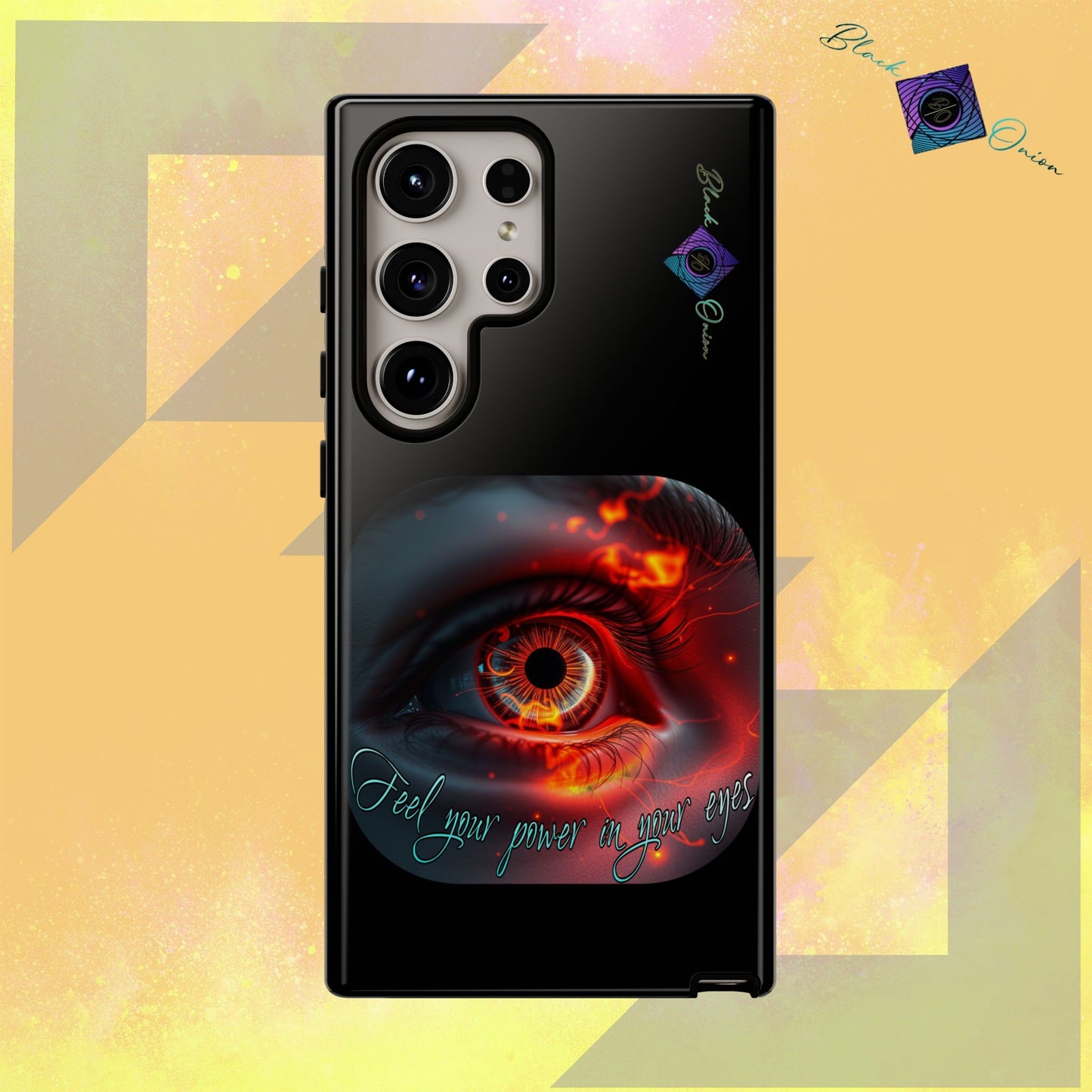 BlackOnion Brand New Phone Case - with Motivational Workout Motif ’Feel your power ‘💪🔥🫵