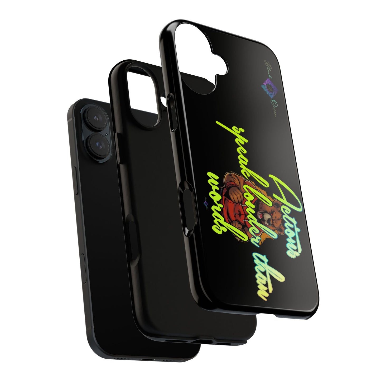 BlackOnion Brand New Phone Case - with Motivational Workout Motif ‘Actions speak lauder ‘💪🔥🫵