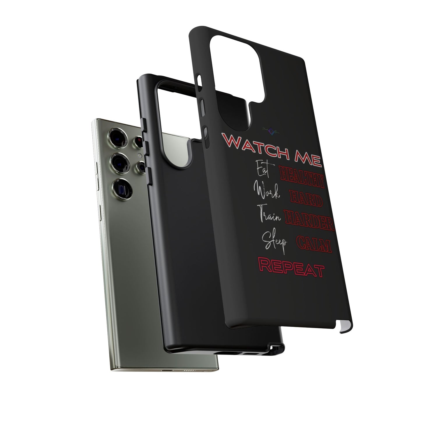 BlackOnion Phone Case -with Motivational Motif 'Watch Me' 💪🔥🫵