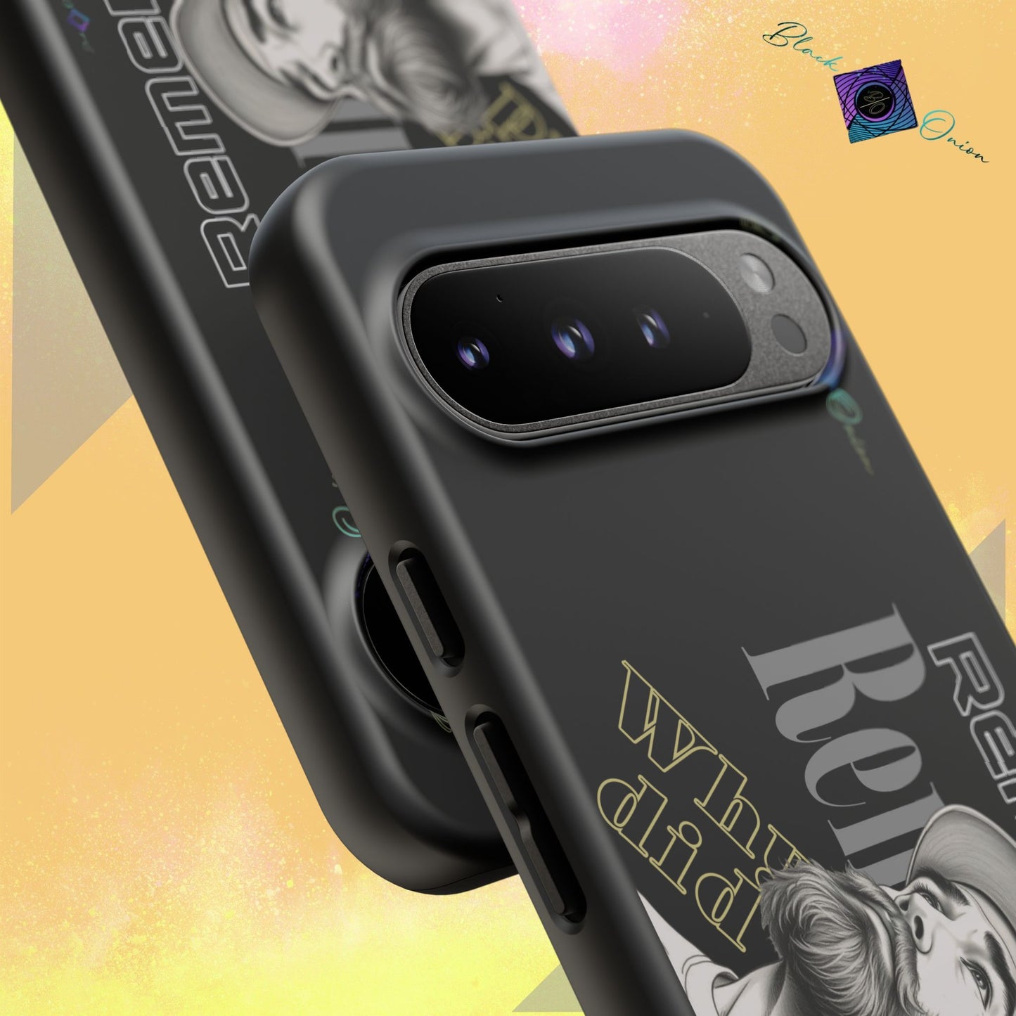 BlackOnion Brand New Phone Case - with Motivational Workout Motif’Remember ‘💪🔥🫵