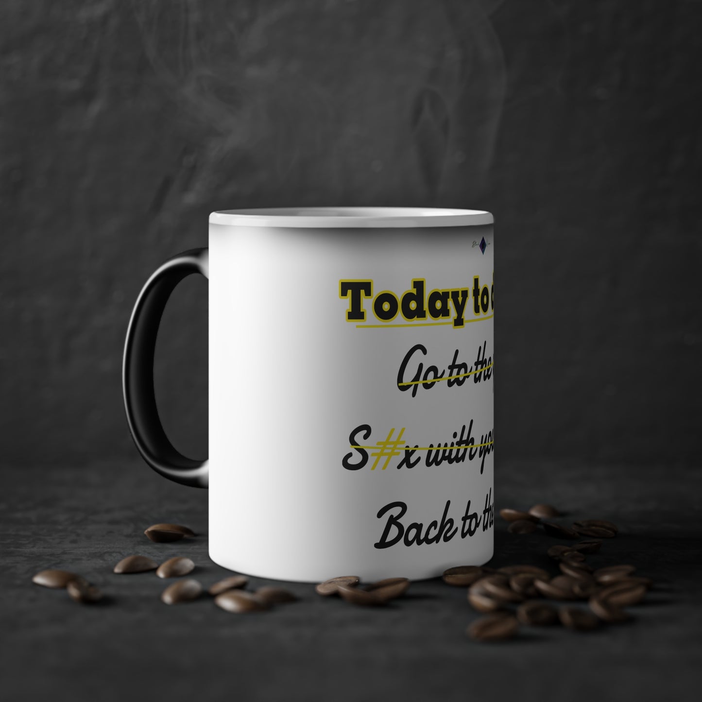 BlackOnion Color Changing Mug with Workout Motif ‘Today To Do List’ 💪🔥🫵