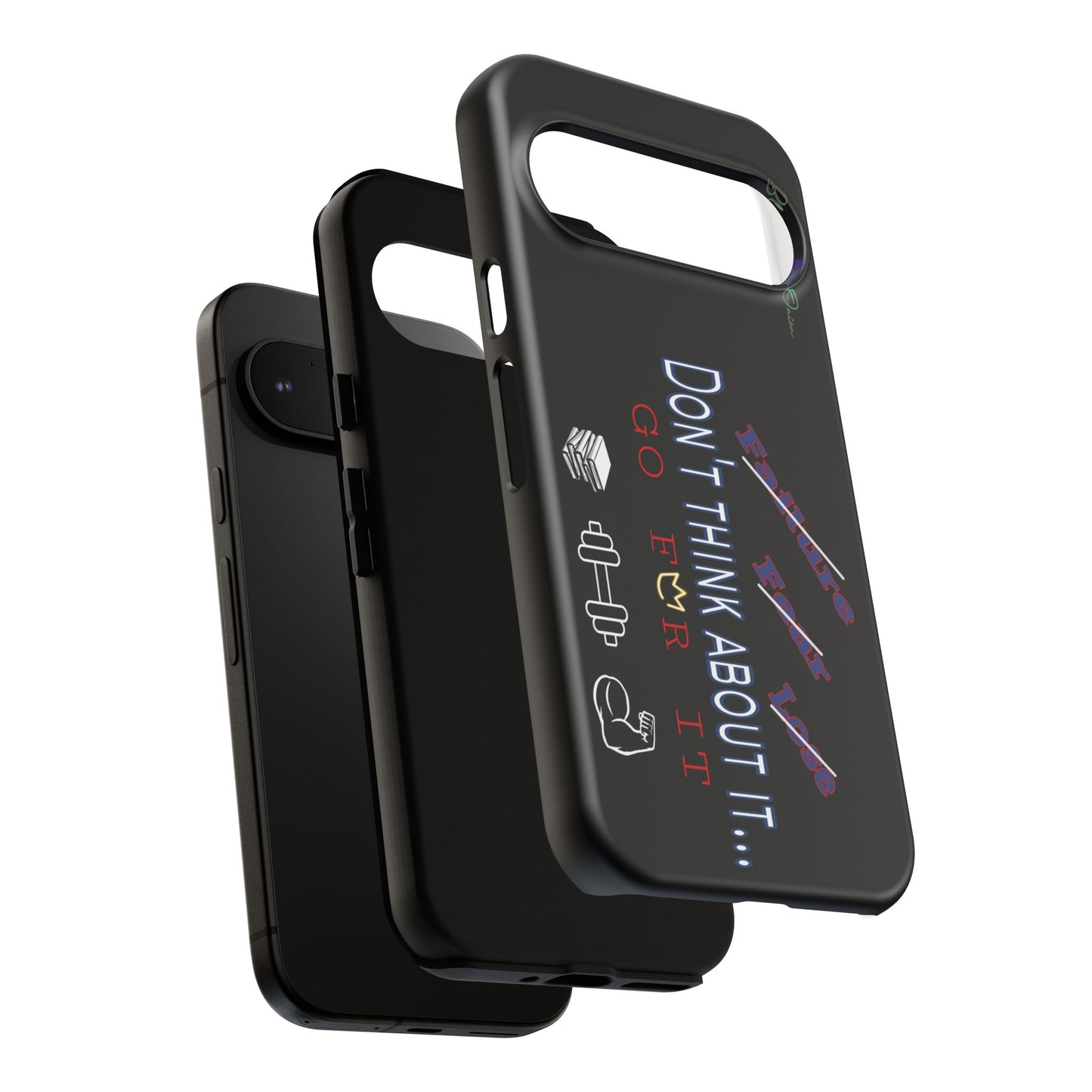 BlackOnion Brand New Phone Case - with Motivational Workout Motif’Don’t think ‘💪🔥🫵