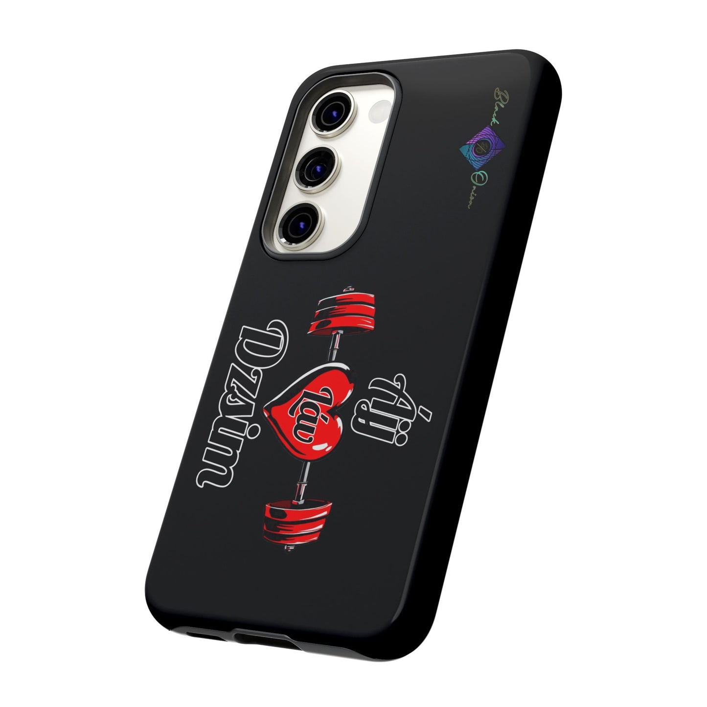 BlackOnion Brand New Phone Case - with Motivational Workout Motif’Ájj Láv Dzsim ‘💪🔥🫵