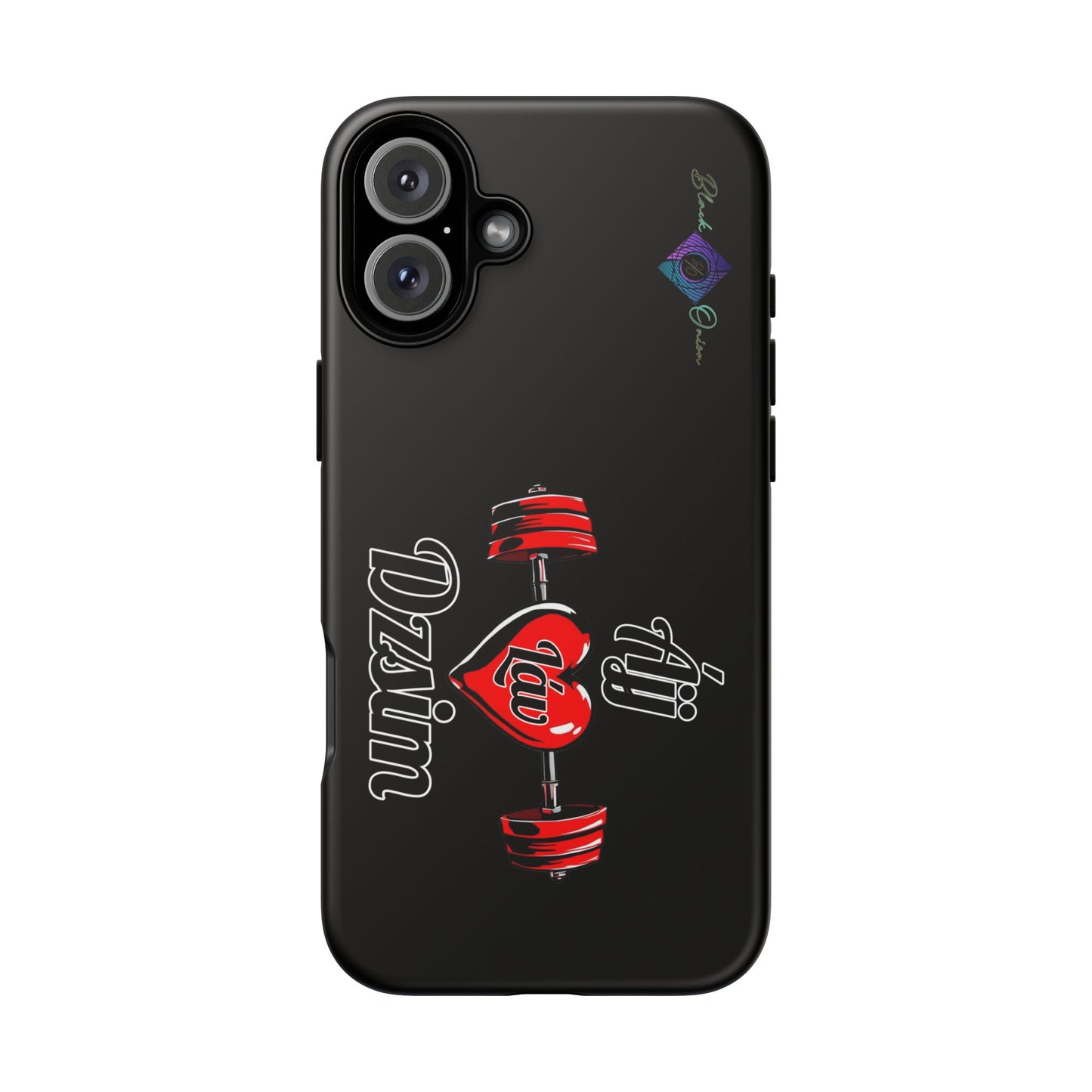 BlackOnion Brand New Phone Case - with Motivational Workout Motif’Ájj Láv Dzsim ‘💪🔥🫵