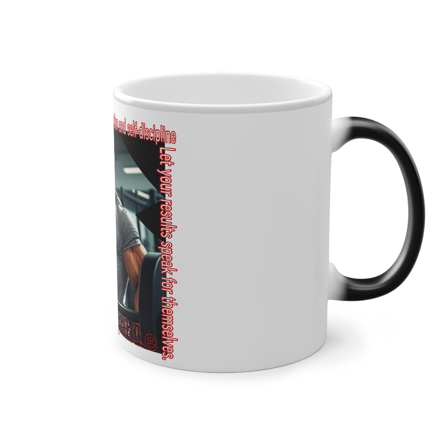 B/O Color Changing Mug with Motif ‘Unstoppable’ 💪🔥🫵