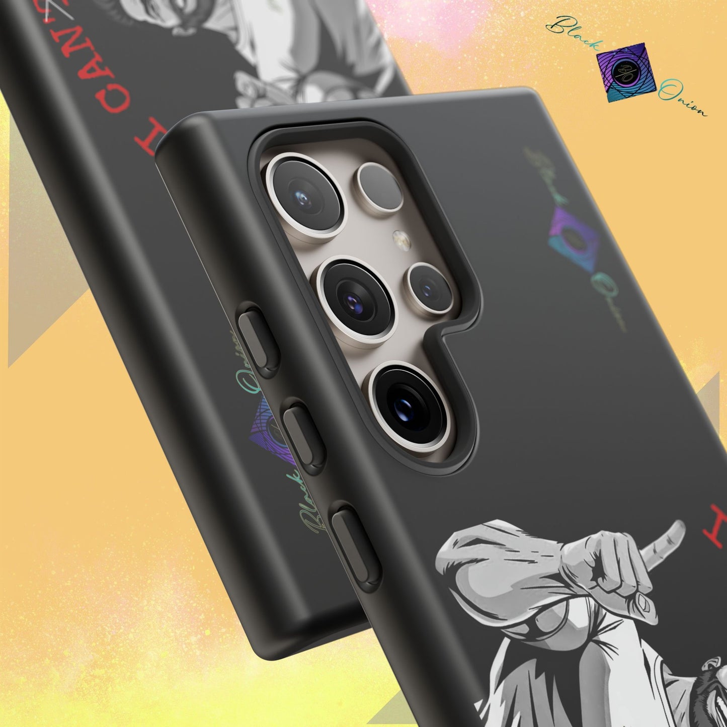 BlackOnion Brand New Phone Case - with Motivational Workout Motif’I Can Do It ‘💪🔥🫵