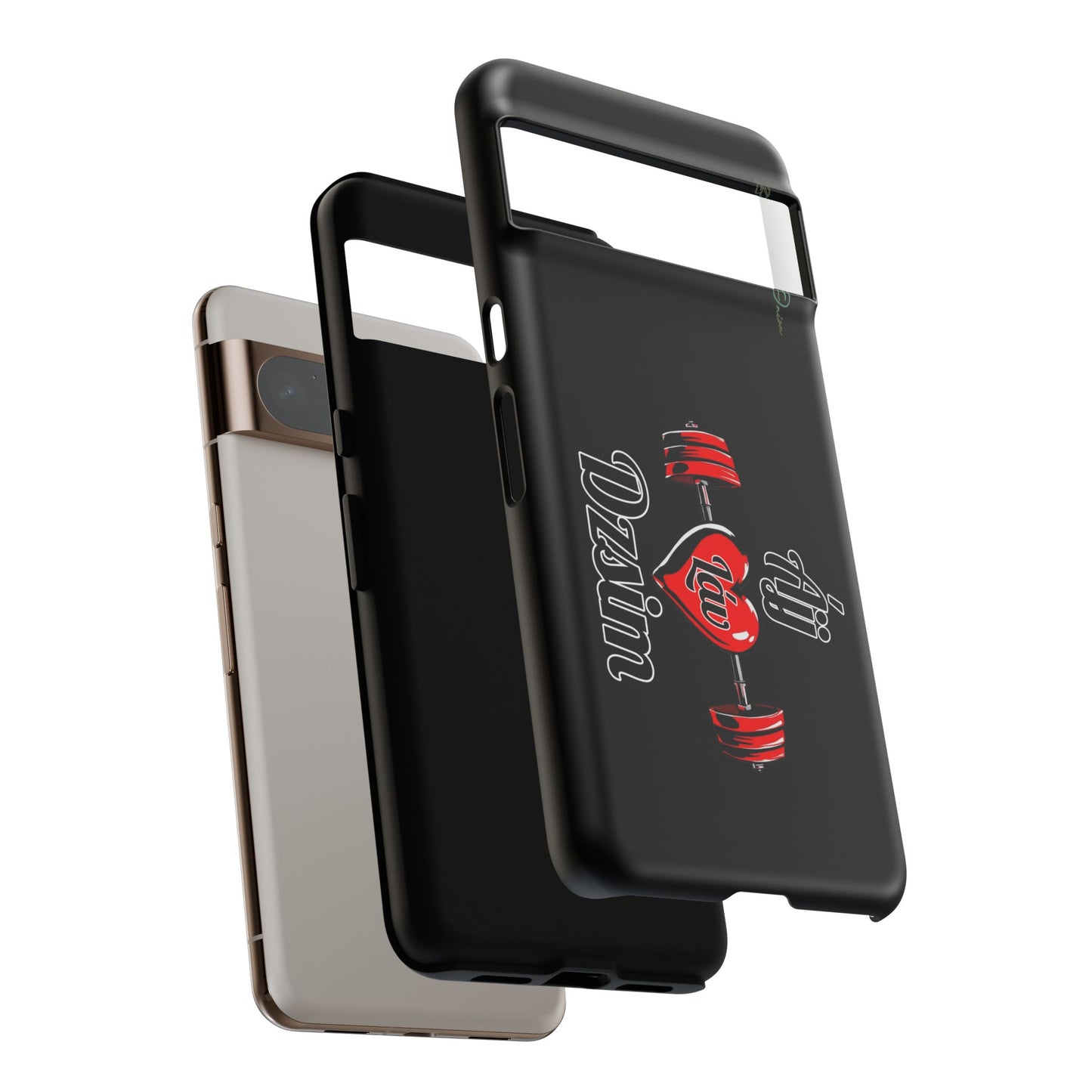 BlackOnion Brand New Phone Case - with Motivational Workout Motif’Ájj Láv Dzsim ‘💪🔥🫵