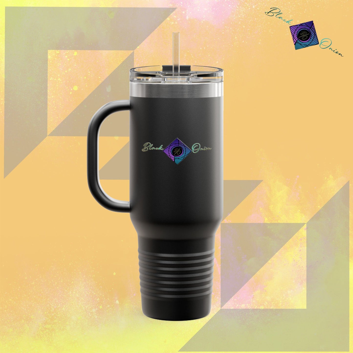BlackOnion Travel Mug - 40oz with Straw
