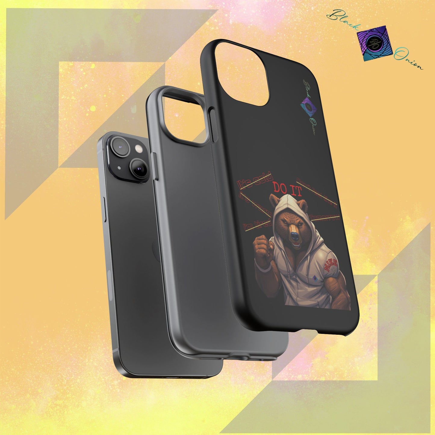 BlackOnion Brand New Phone Case - with Motivational Workout Motif’Do it ‘💪🔥🫵