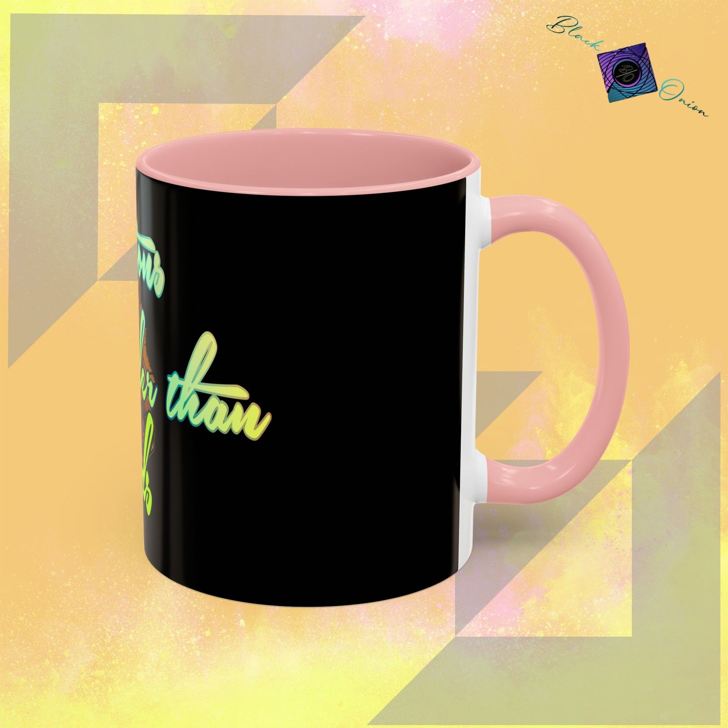 BlackOnion Coffee Mug - 11oz with Workout Motif ‘Actions speak lauder than words’🔥💪🫵