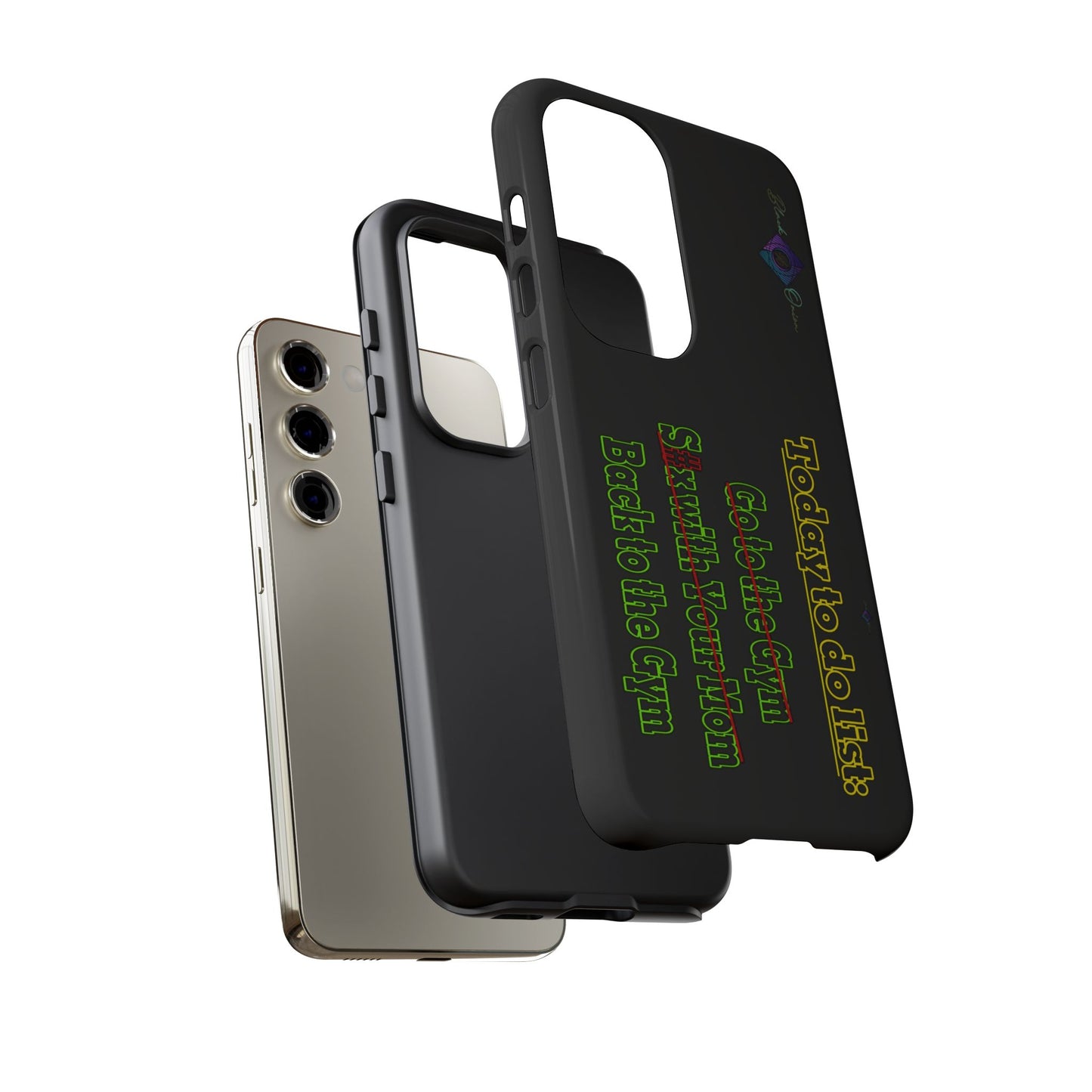 BlackOnion Brand New Phone Case - with Motivational Workout Motif’Today To Do List V2 ‘💪🔥🫵