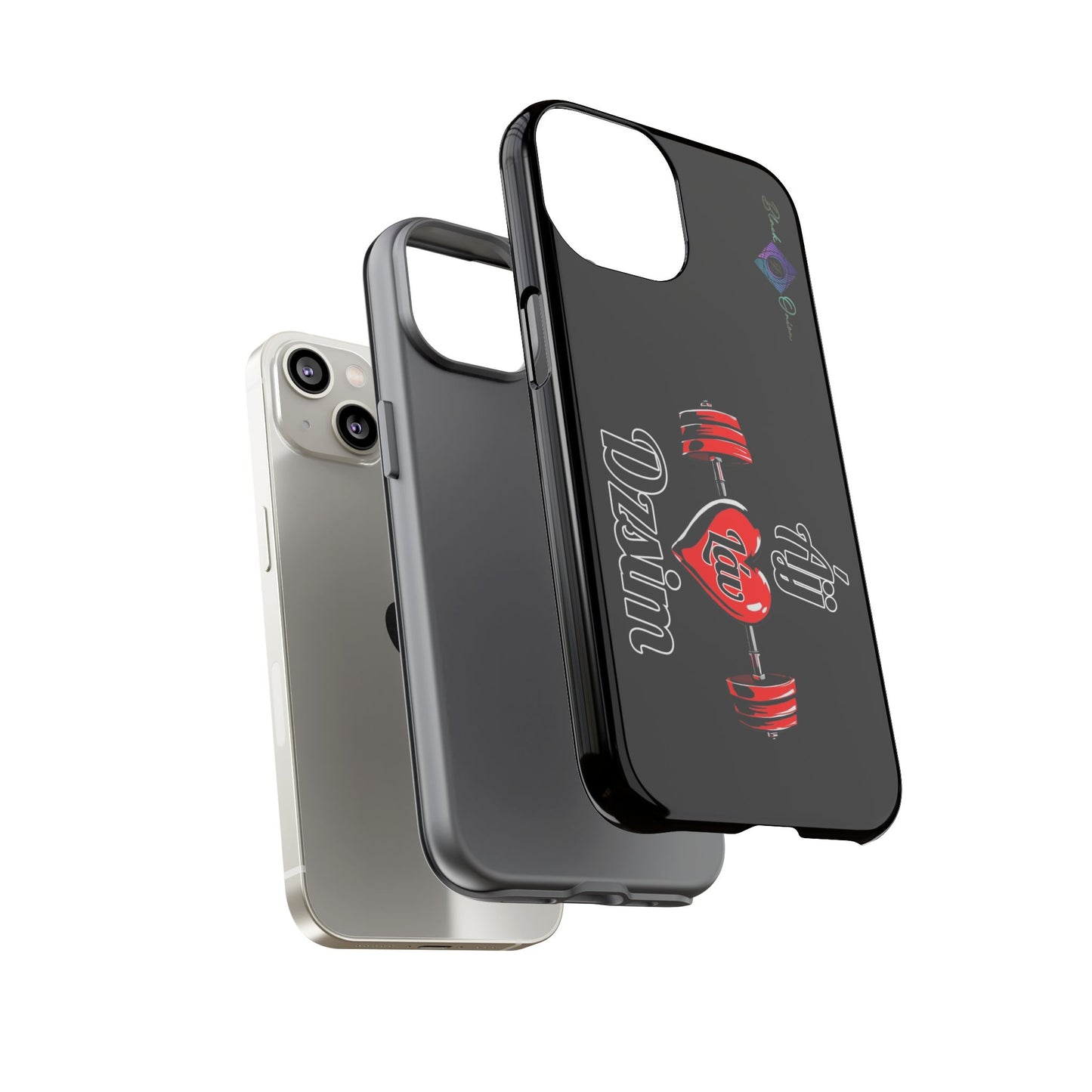 BlackOnion Brand New Phone Case - with Motivational Workout Motif’Ájj Láv Dzsim ‘💪🔥🫵