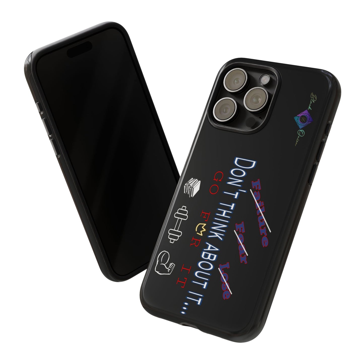 BlackOnion Brand New Phone Case - with Motivational Workout Motif’Don’t think ‘💪🔥🫵