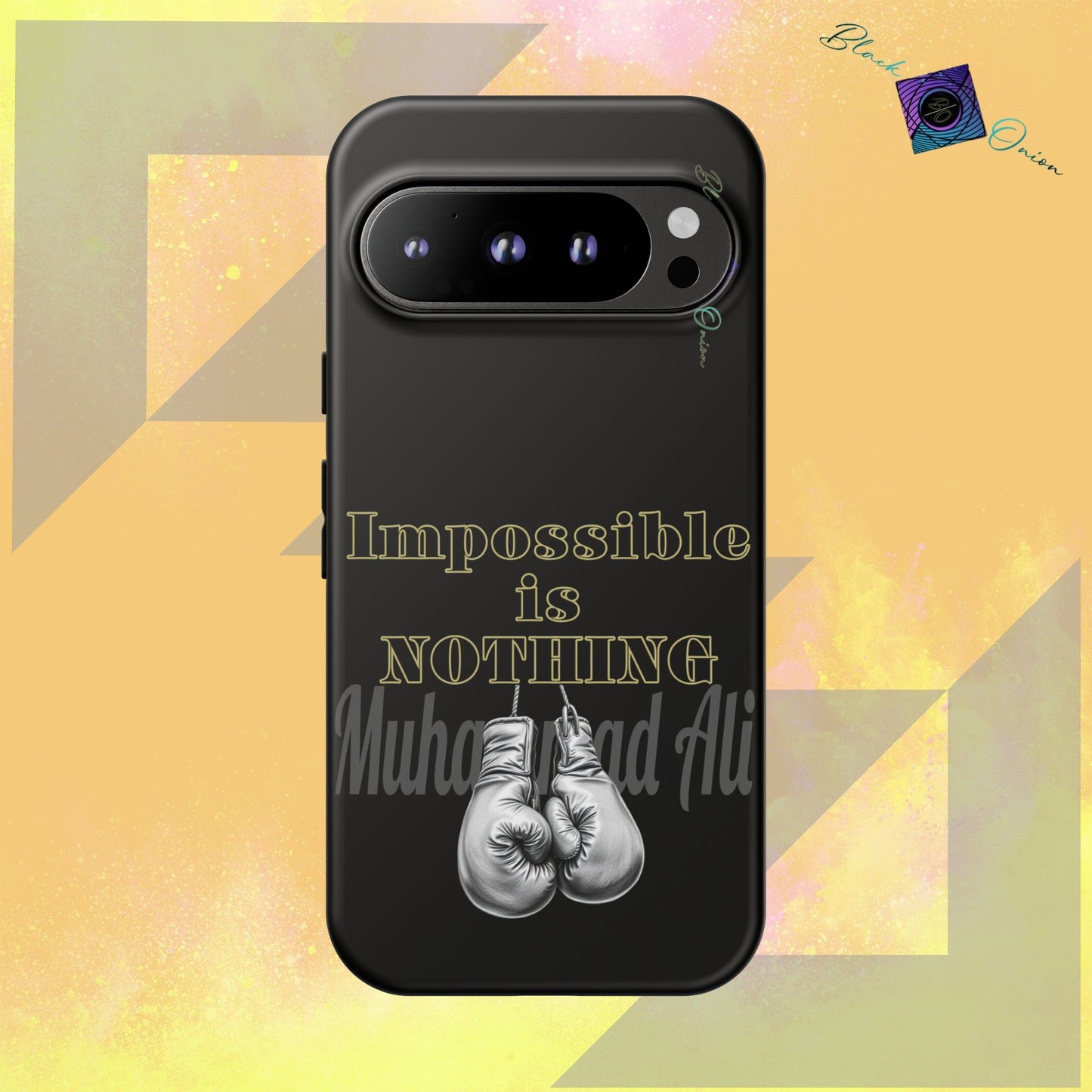 BlackOnion Brand New Phone Case - with Motivational Workout Motif ’Impossible ‘💪🔥🫵