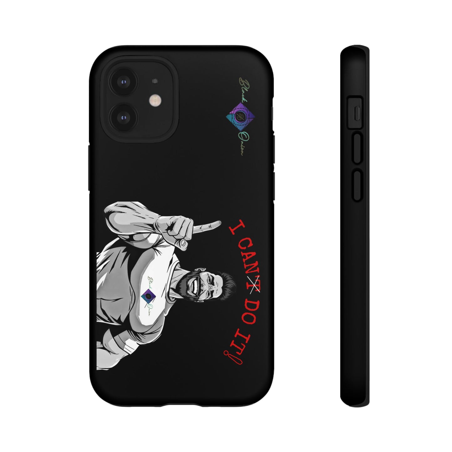 BlackOnion Brand New Phone Case - with Motivational Workout Motif’I Can Do It ‘💪🔥🫵