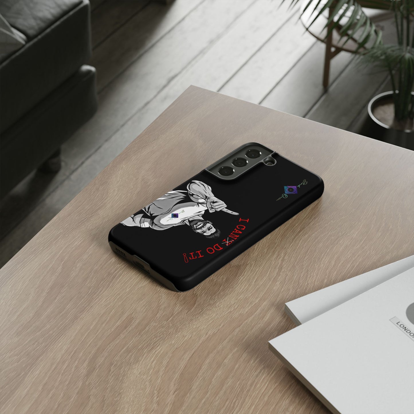 BlackOnion Brand New Phone Case - with Motivational Workout Motif’I Can Do It ‘💪🔥🫵
