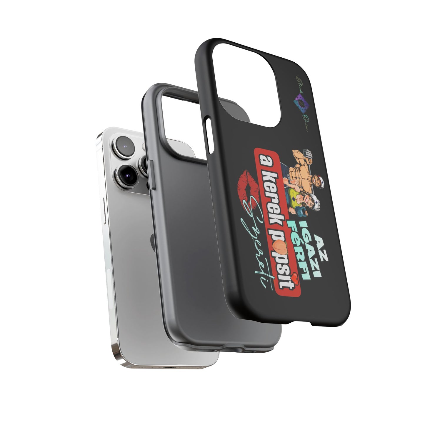 BlackOnion Brand New Phone Case - with Motivational Workout Motif ‘Az igazi férfi ‘💪🔥🫵