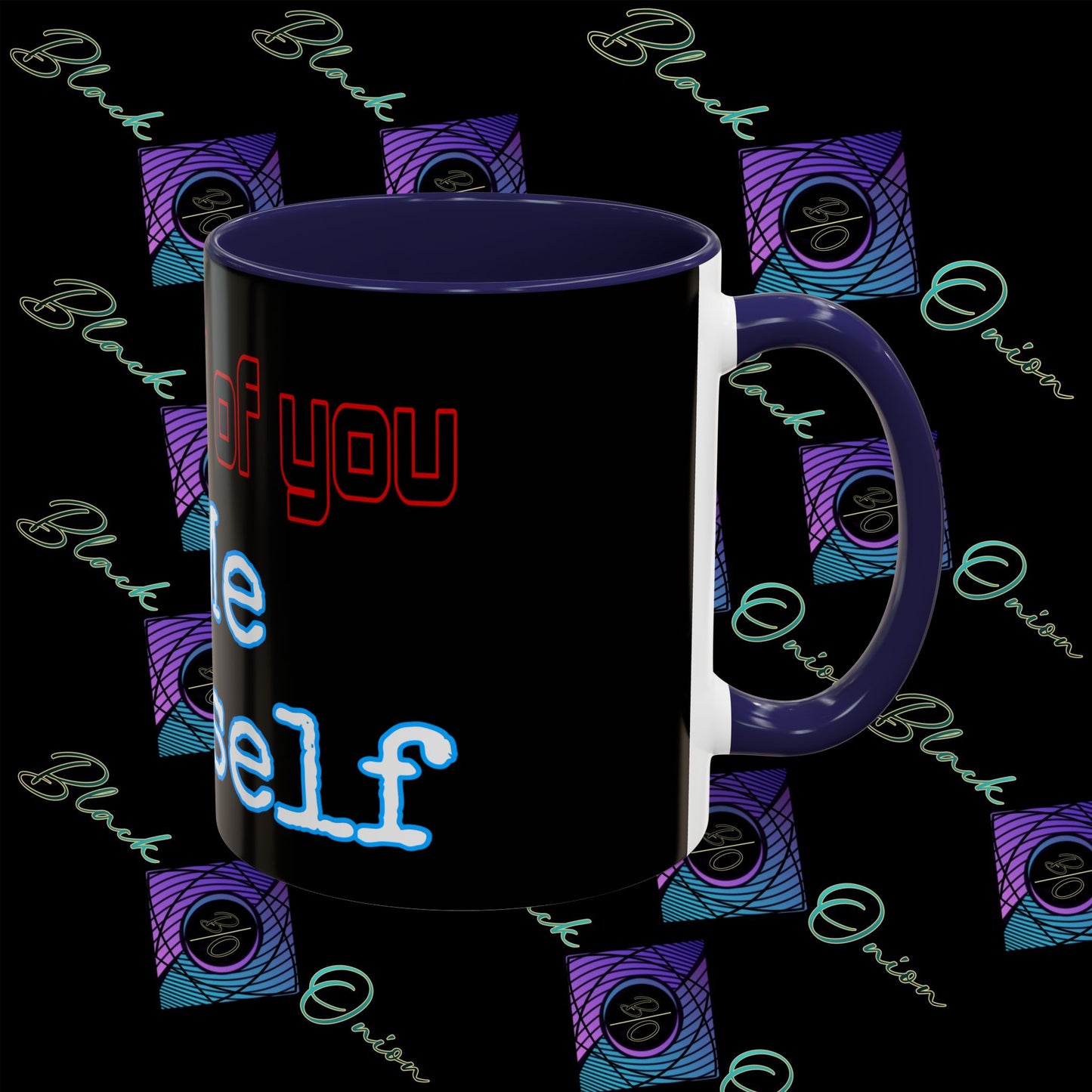 BlackOnion Coffee Mug 2 with Workout Motif ‘ I’m proud of you’🫵🔥💪