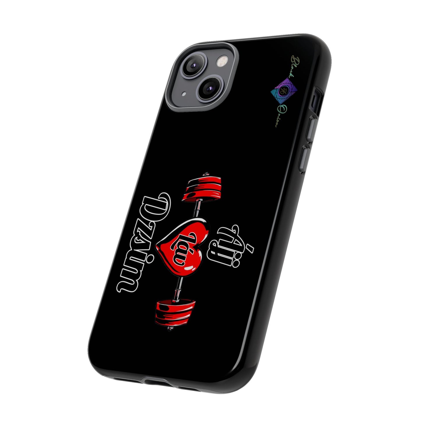 BlackOnion Brand New Phone Case - with Motivational Workout Motif’Ájj Láv Dzsim ‘💪🔥🫵