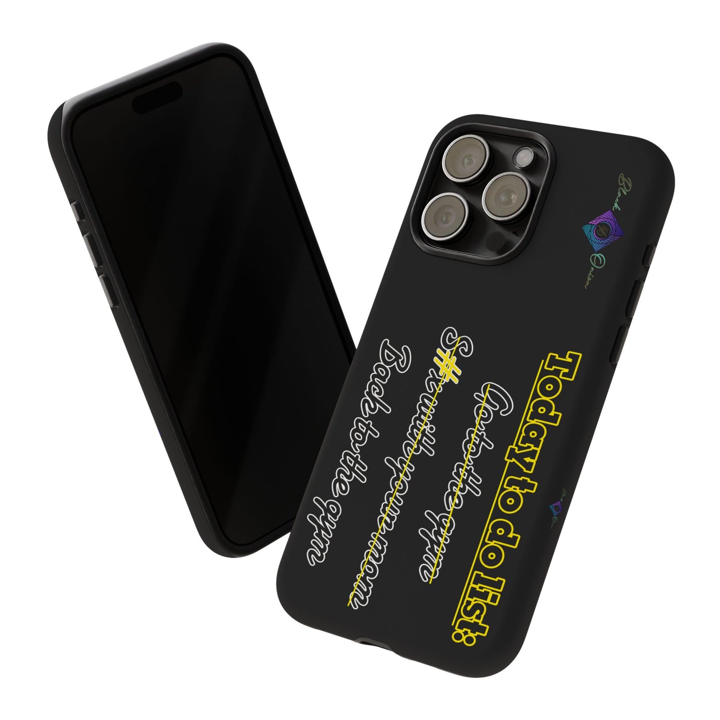 BlackOnion Brand New Phone Case - with Motivational Workout Motif’Today to do list ‘💪🔥🫵