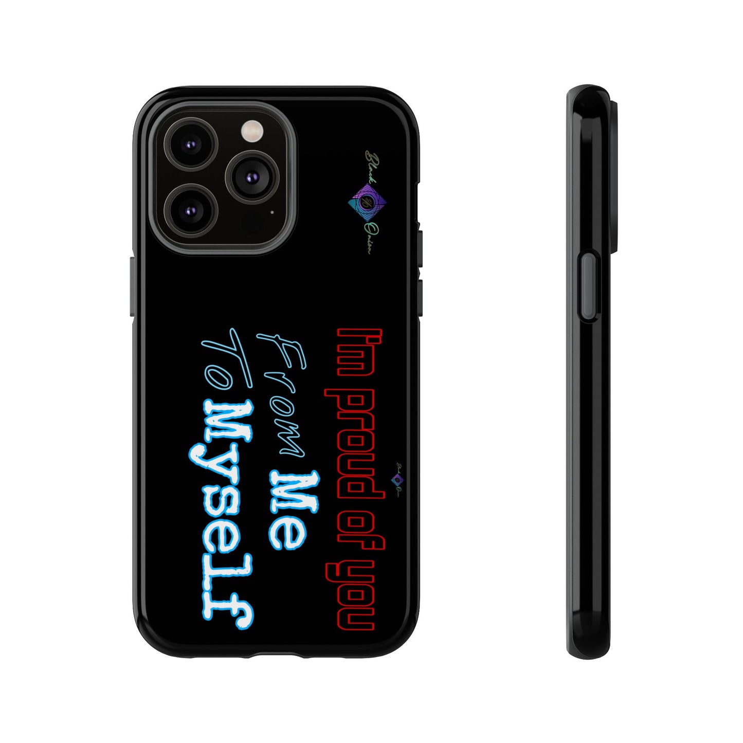 BlackOnion Brand New Phone Case - with Motivational Workout Motif’I’m proud of you ‘💪🔥🫵