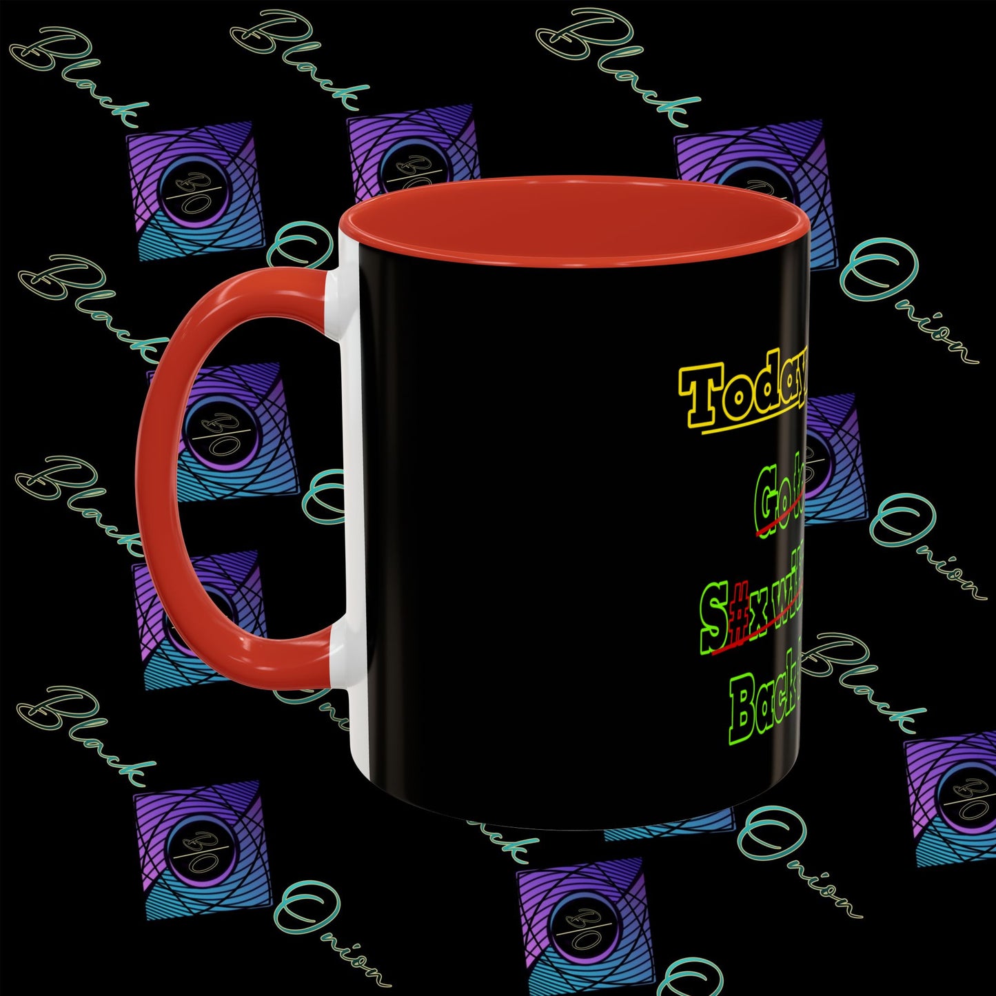 BlackOnion Coffee Mug 2 with Workout Motif ‘Today To Do List V2’🫵🔥💪