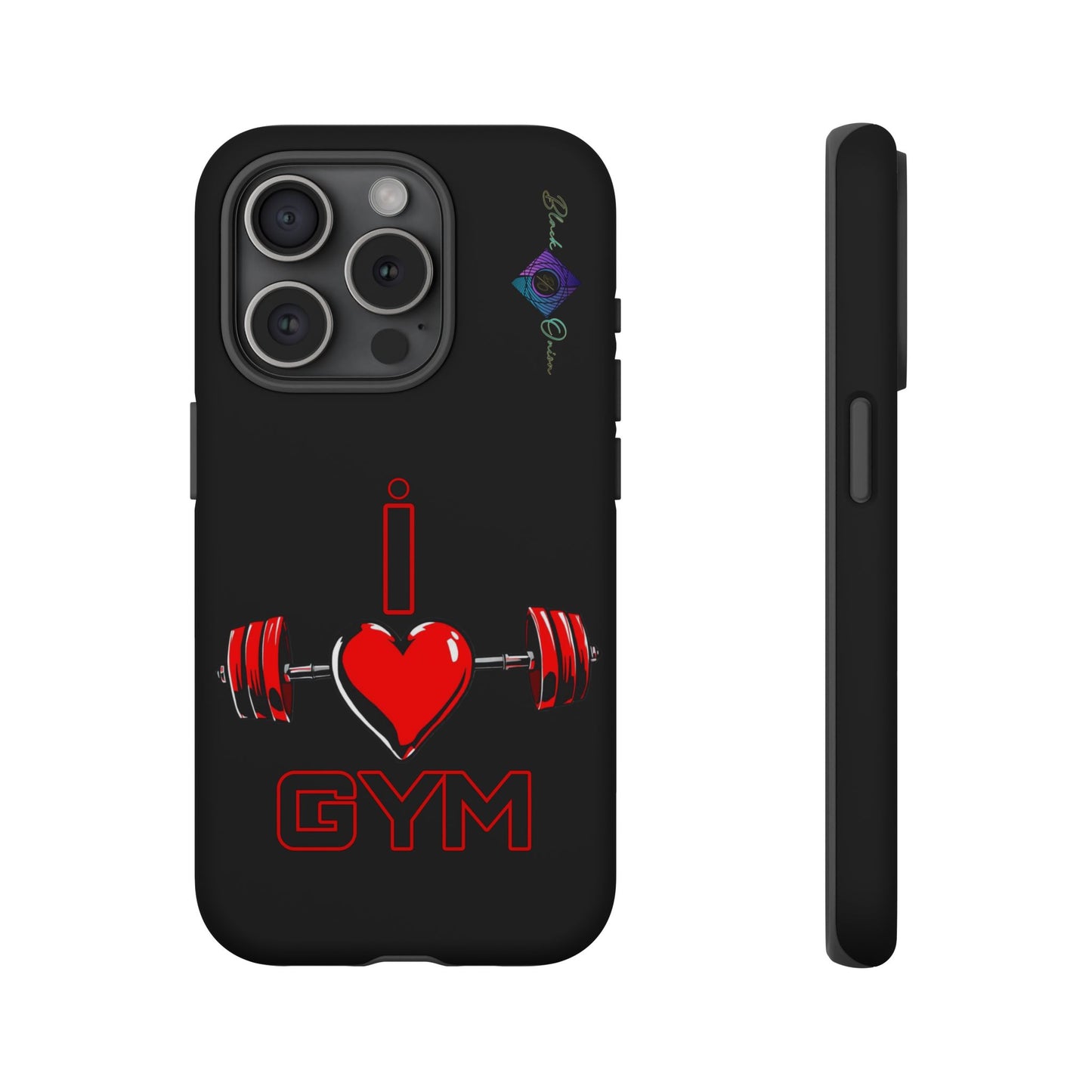 BlackOnion Brand New Phone Case - with Motivational Workout Motif’I Love Gym ‘💪🔥🫵