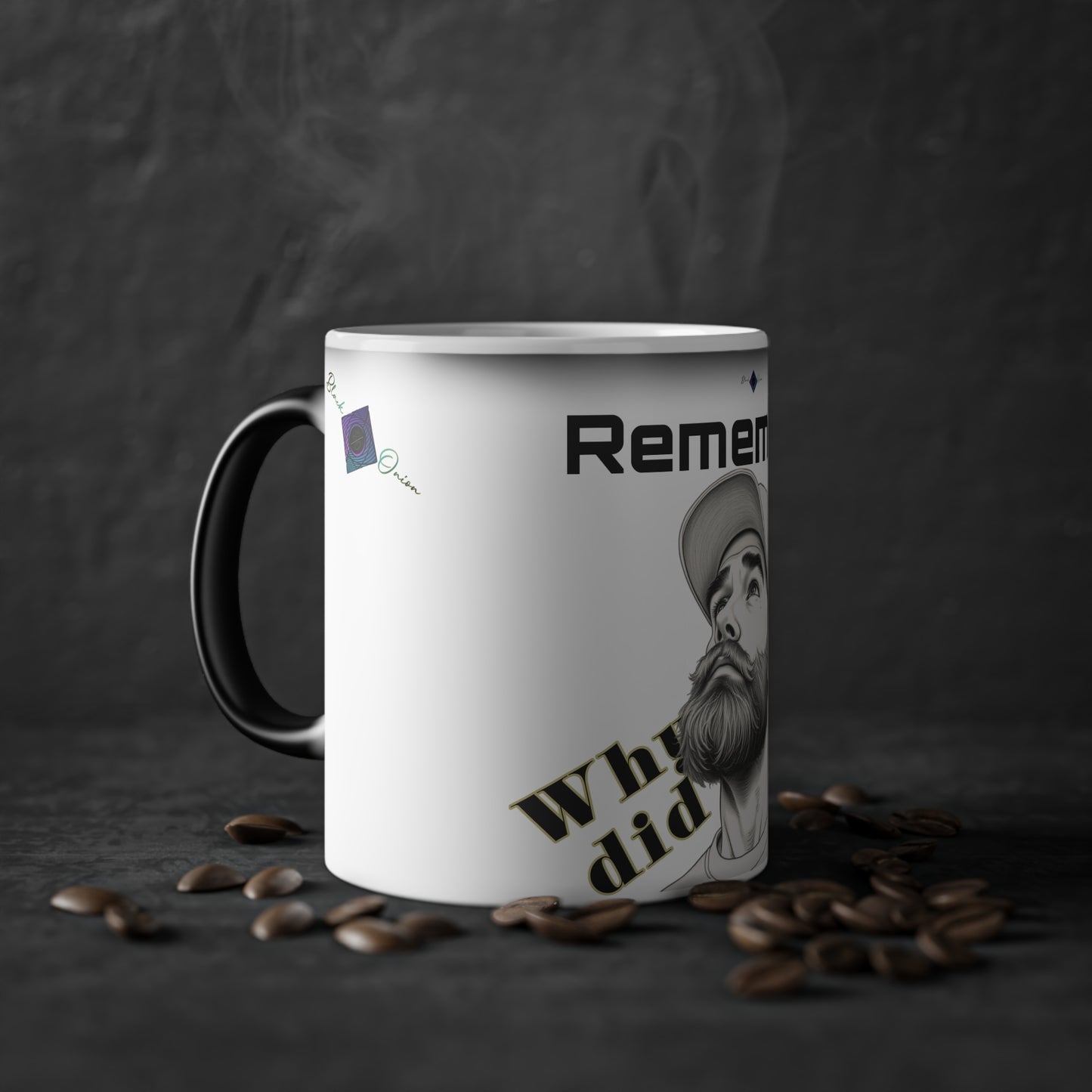 BlackOnion Color Changing Mug with Workout Motif ‘Remember’ 💪🔥🫵