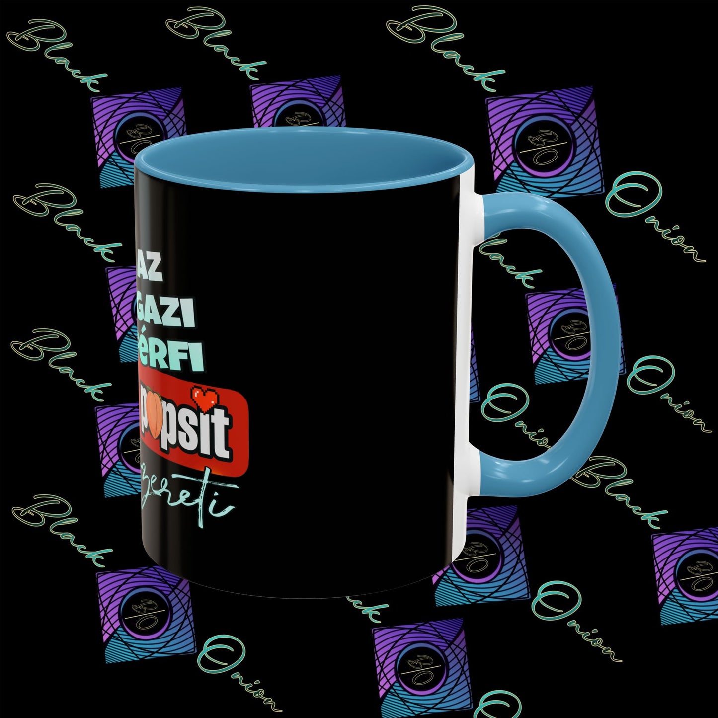 BlackOnion Coffee Mug - 11oz with Workout Motif ‘Az igazi férfi’🔥💪🫵