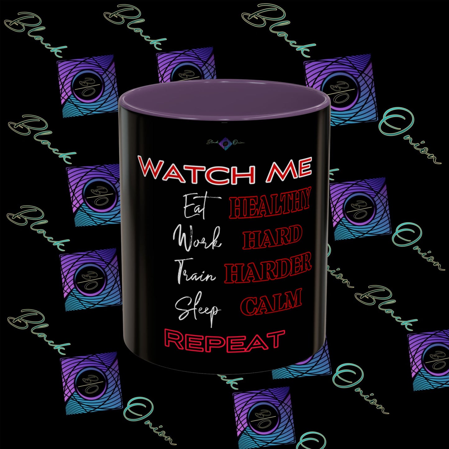 BlackOnion Coffee Mug - 11oz with ‘Watch Me’🔥💪🫵