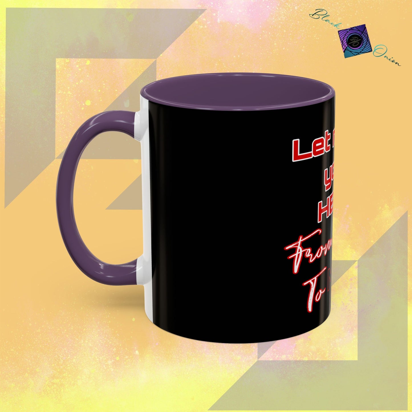 BlackOnion Coffee Mug - 11oz with Workout Motif ‘Let me be your Hero’🔥💪🫵