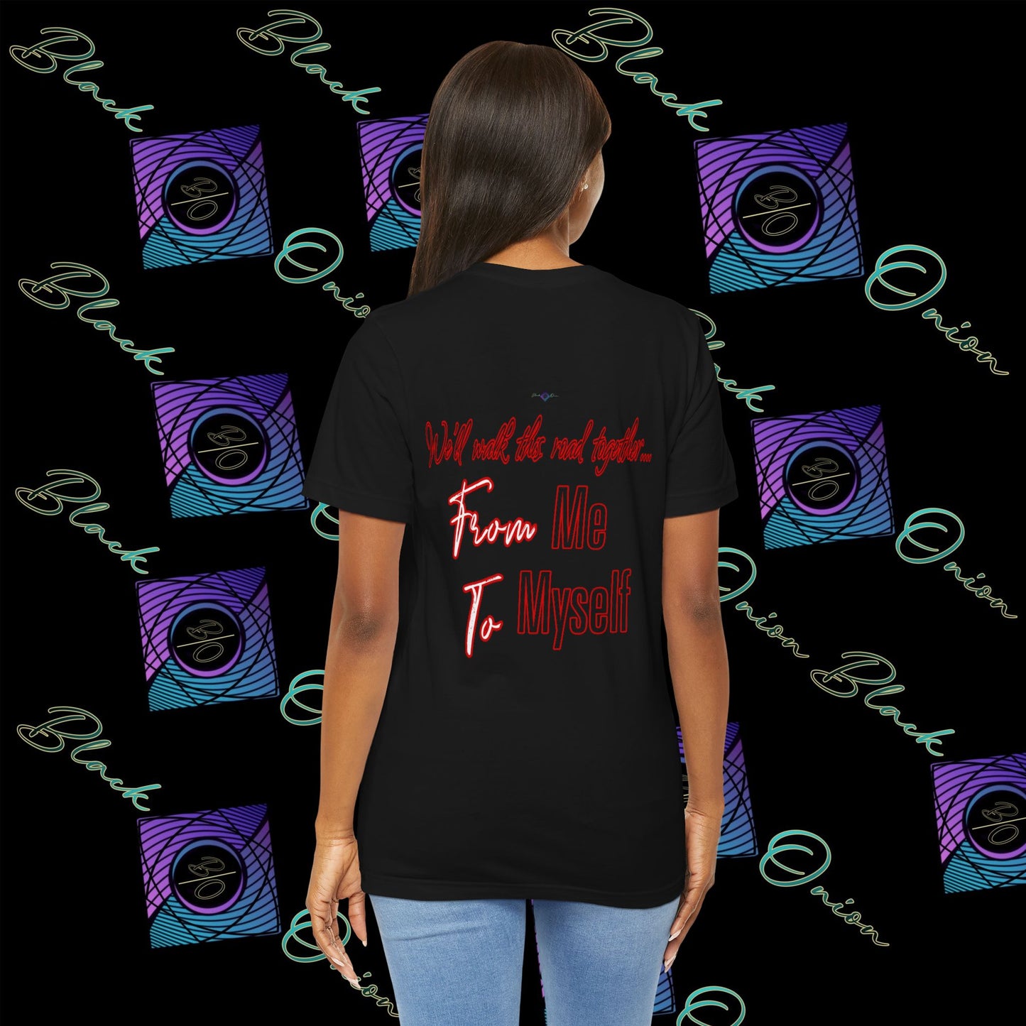 BlackOnion 'From Me ,To Myself' T-Shirt with Workout Motif V4๐ช๐ฅ
