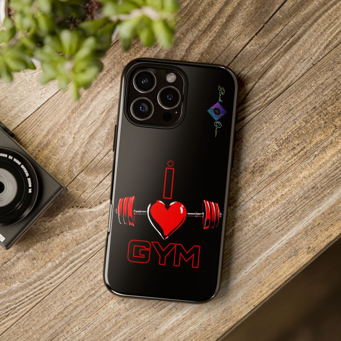 BlackOnion Brand New Phone Case - with Motivational Workout Motif’I Love Gym ‘💪🔥🫵