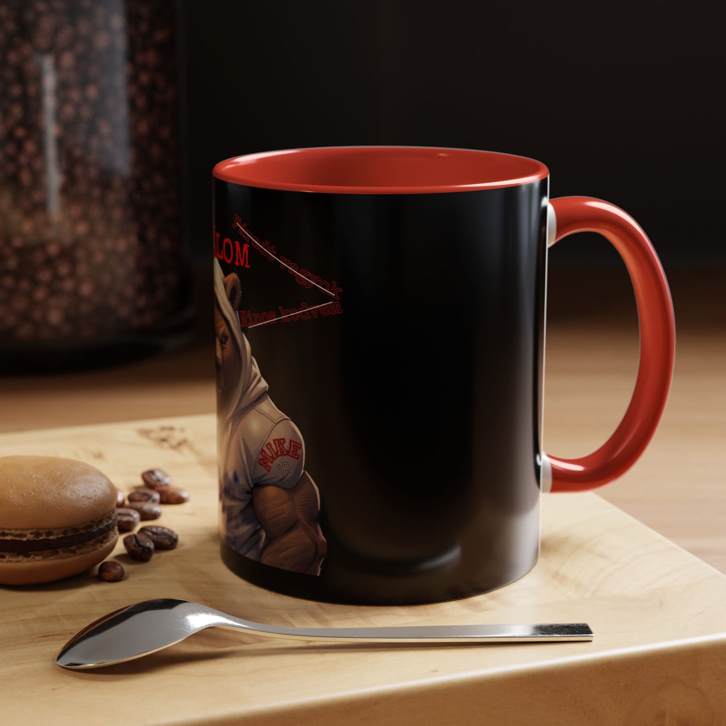 BlackOnion Coffee Mug - 11oz with Workout Motif ‘Mike 13 V2 ’🔥💪🫵