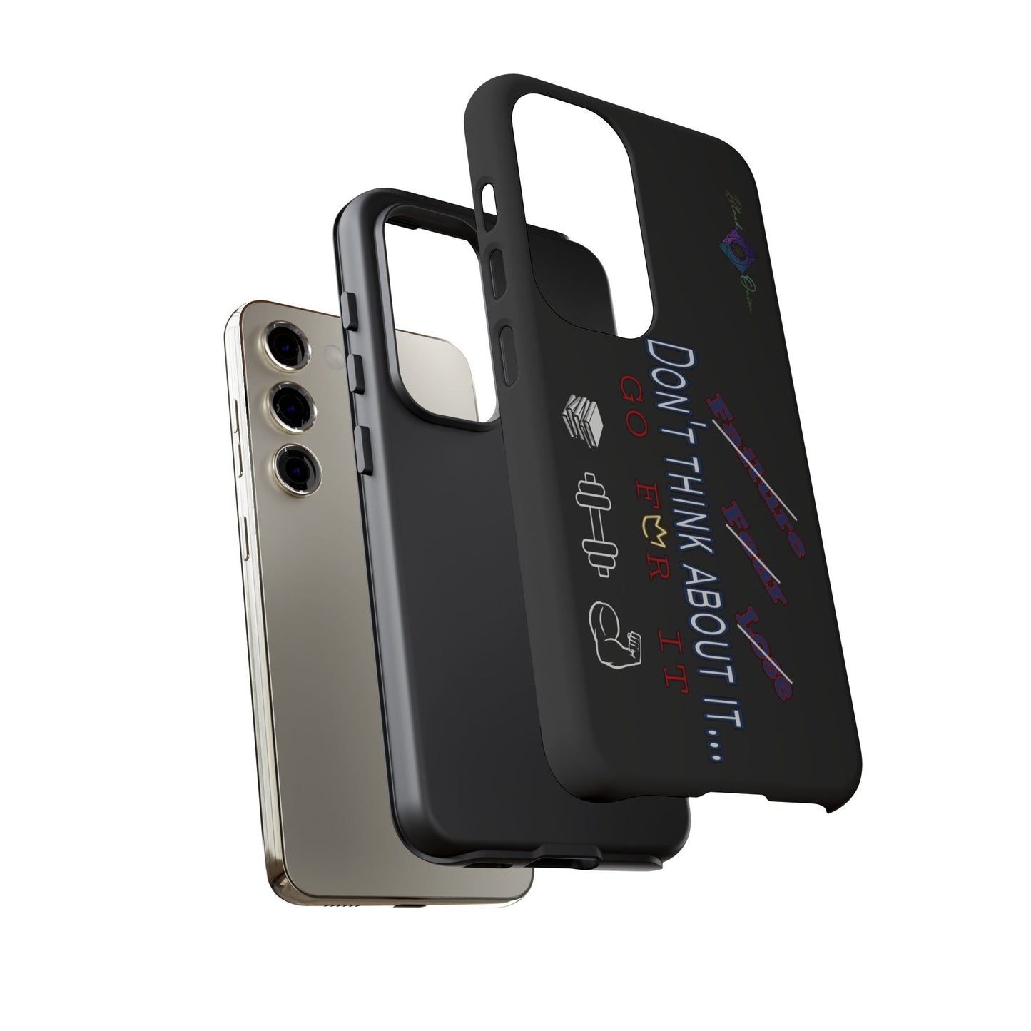 BlackOnion Brand New Phone Case - with Motivational Workout Motif’Don’t think ‘💪🔥🫵