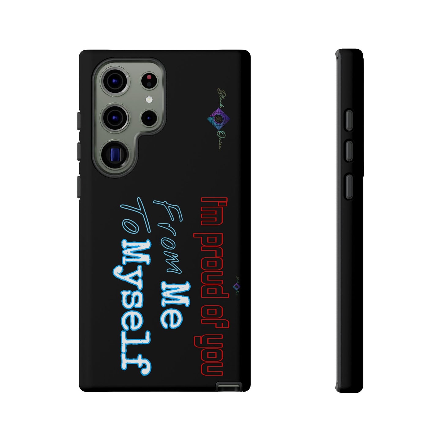 BlackOnion Brand New Phone Case - with Motivational Workout Motif’I’m proud of you ‘💪🔥🫵