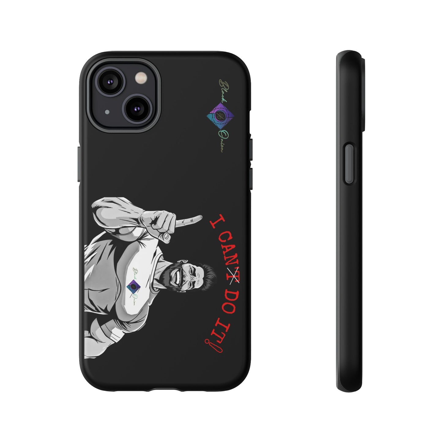 BlackOnion Brand New Phone Case - with Motivational Workout Motif’I Can Do It ‘💪🔥🫵