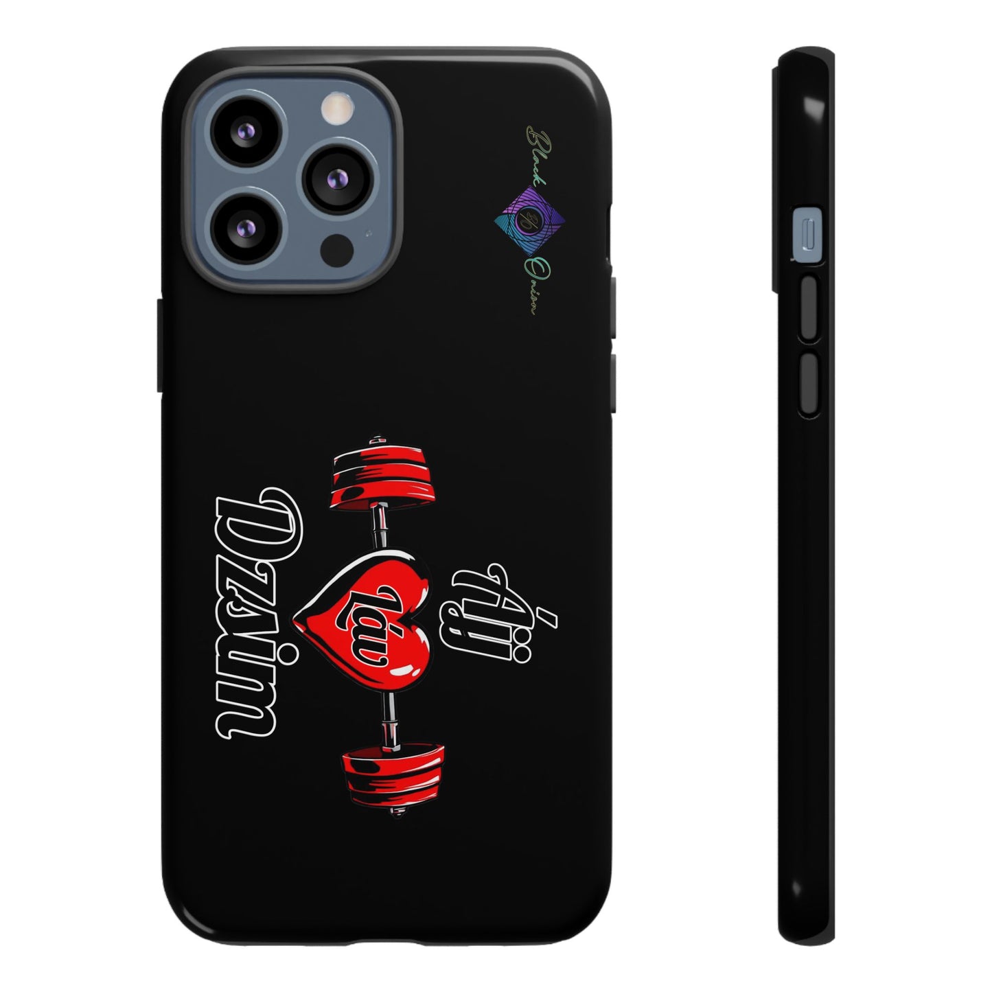 BlackOnion Brand New Phone Case - with Motivational Workout Motif’Ájj Láv Dzsim ‘💪🔥🫵