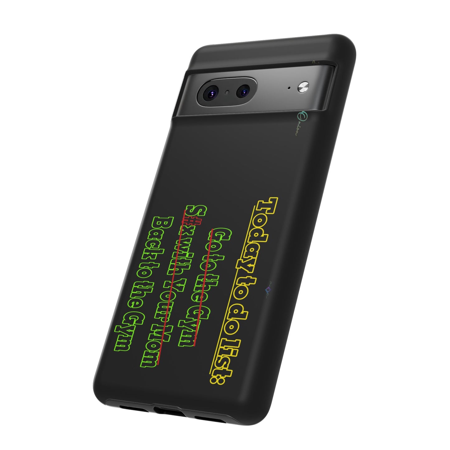 BlackOnion Brand New Phone Case - with Motivational Workout Motif’Today To Do List V2 ‘💪🔥🫵