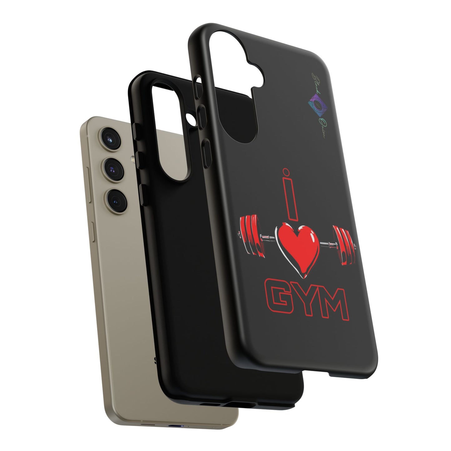 BlackOnion Brand New Phone Case - with Motivational Workout Motif’I Love Gym ‘💪🔥🫵