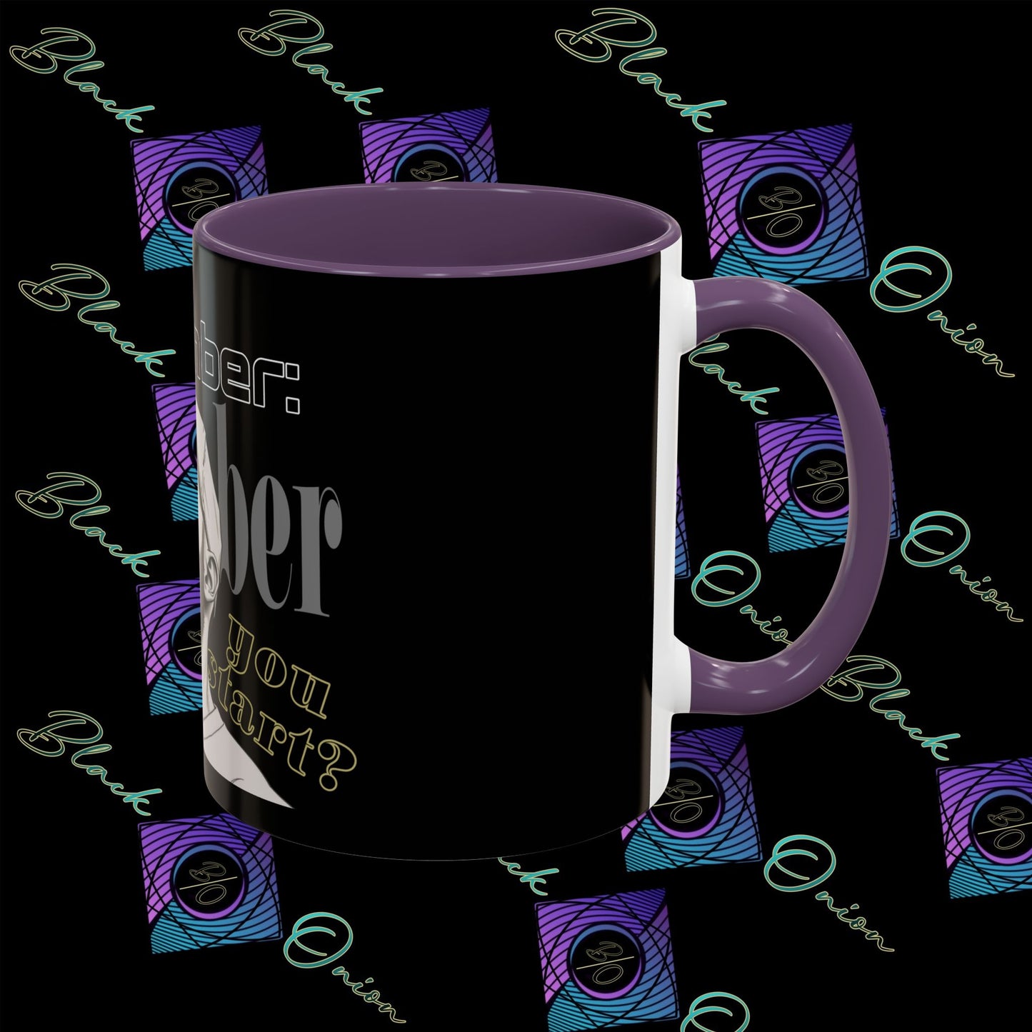 BlackOnion Coffee Mug 2 with Workout Motif ‘Remember V2’🫵🔥💪