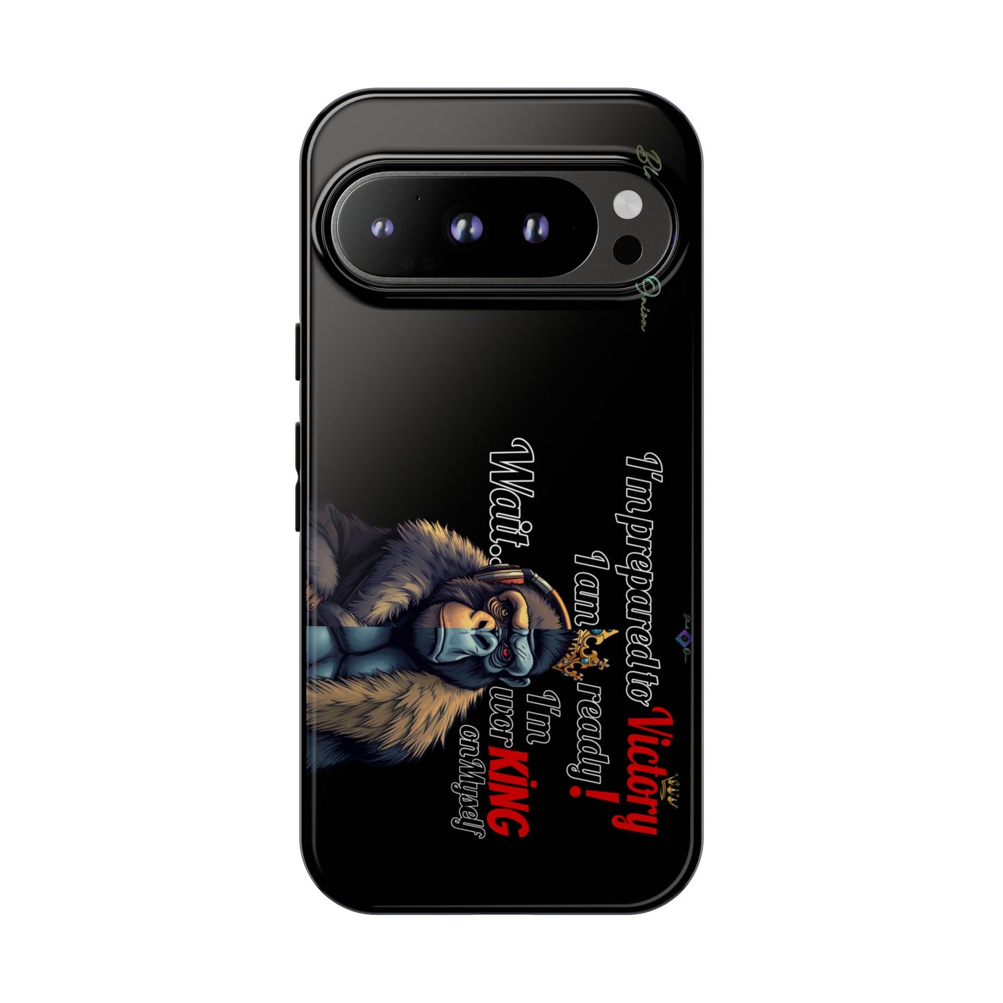 BlackOnion Brand New Phone Case - with Motivational Workout Motif’Victory 👑‘💪🔥🫵