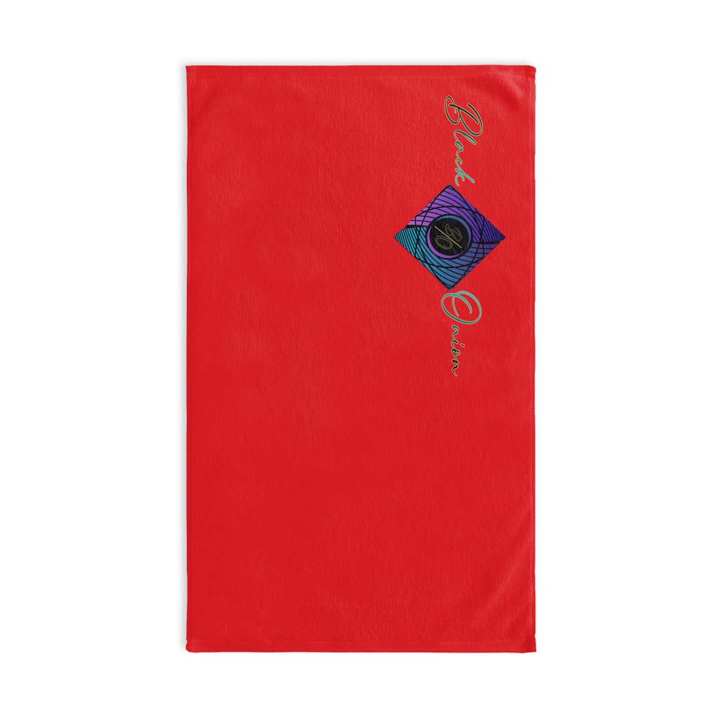 BlackOnion Chic Hand Towel with Stylish BlackOnion Design and Red colour 🔥💪