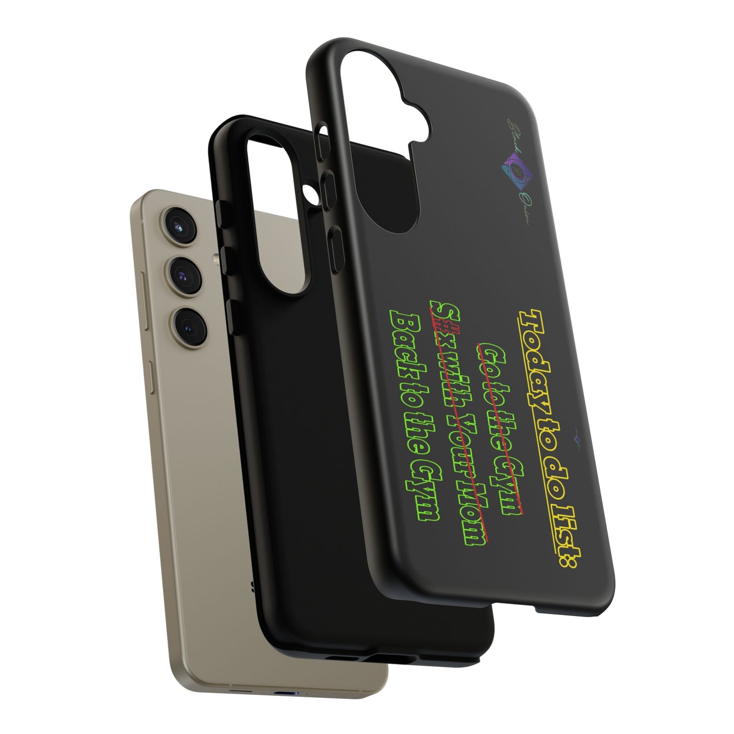BlackOnion Brand New Phone Case - with Motivational Workout Motif’Today To Do List V2 ‘💪🔥🫵