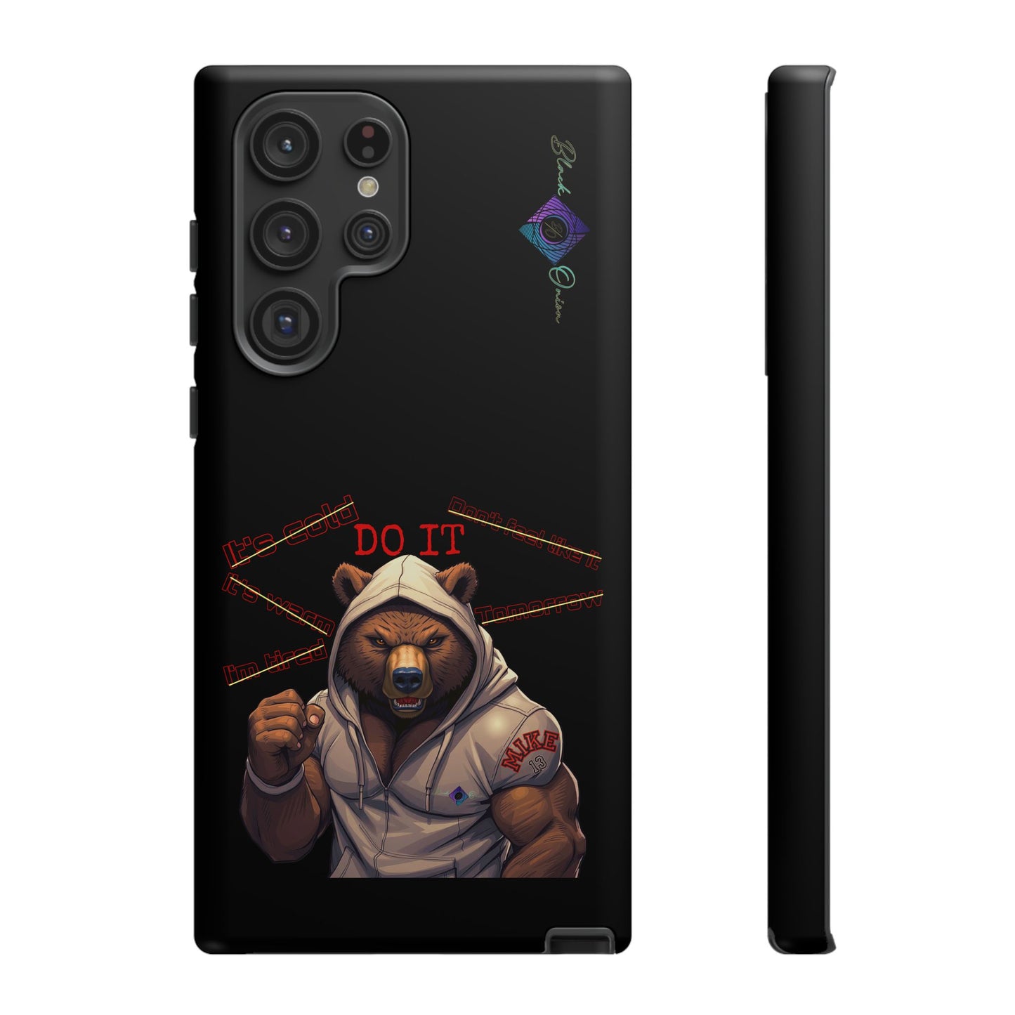 BlackOnion Brand New Phone Case - with Motivational Workout Motif’Do it ‘💪🔥🫵