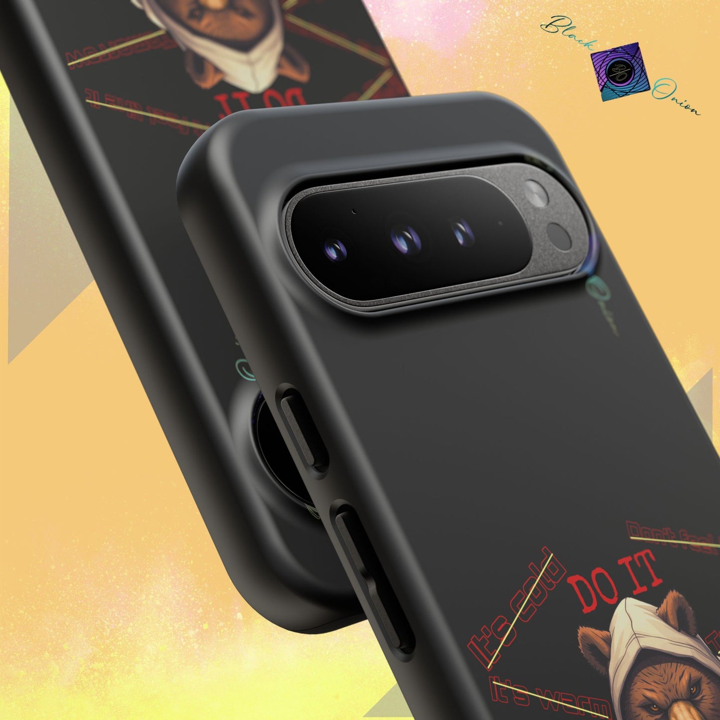 BlackOnion Brand New Phone Case - with Motivational Workout Motif’Do it ‘💪🔥🫵