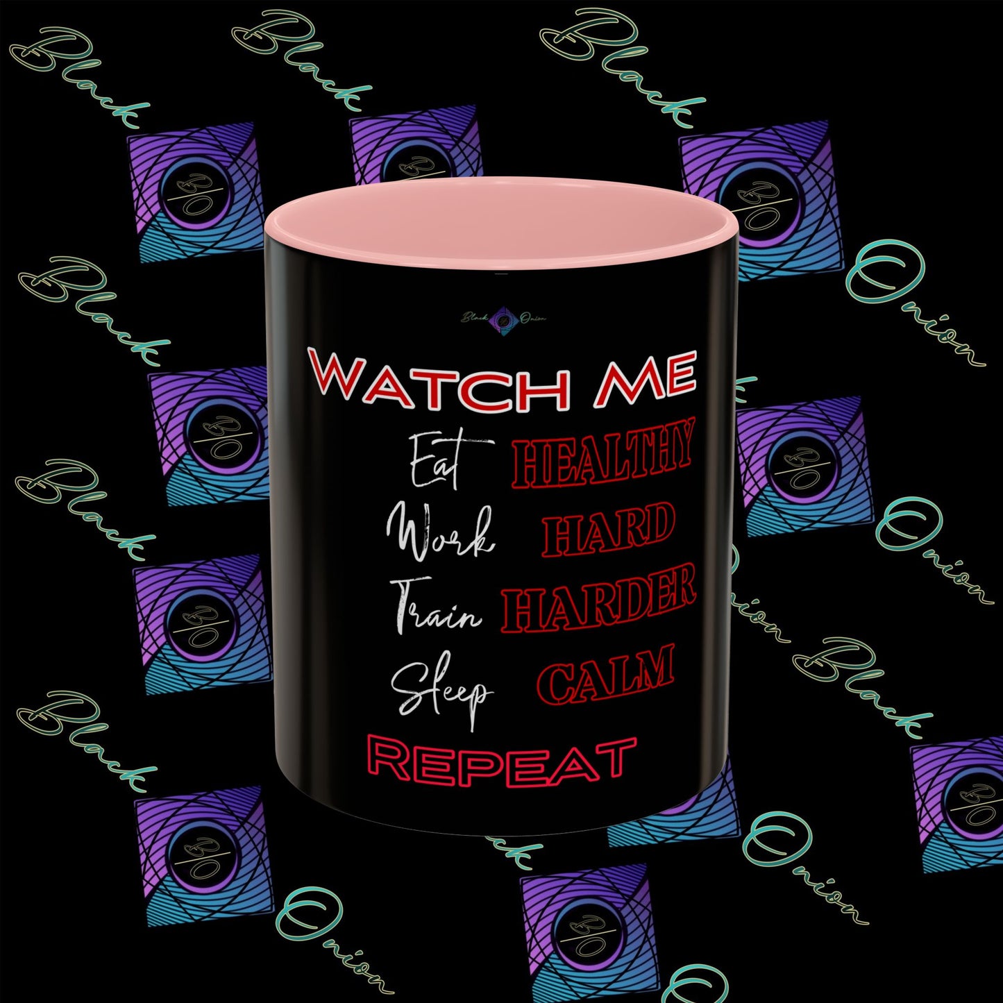 BlackOnion Coffee Mug - 11oz with ‘Watch Me’🔥💪🫵