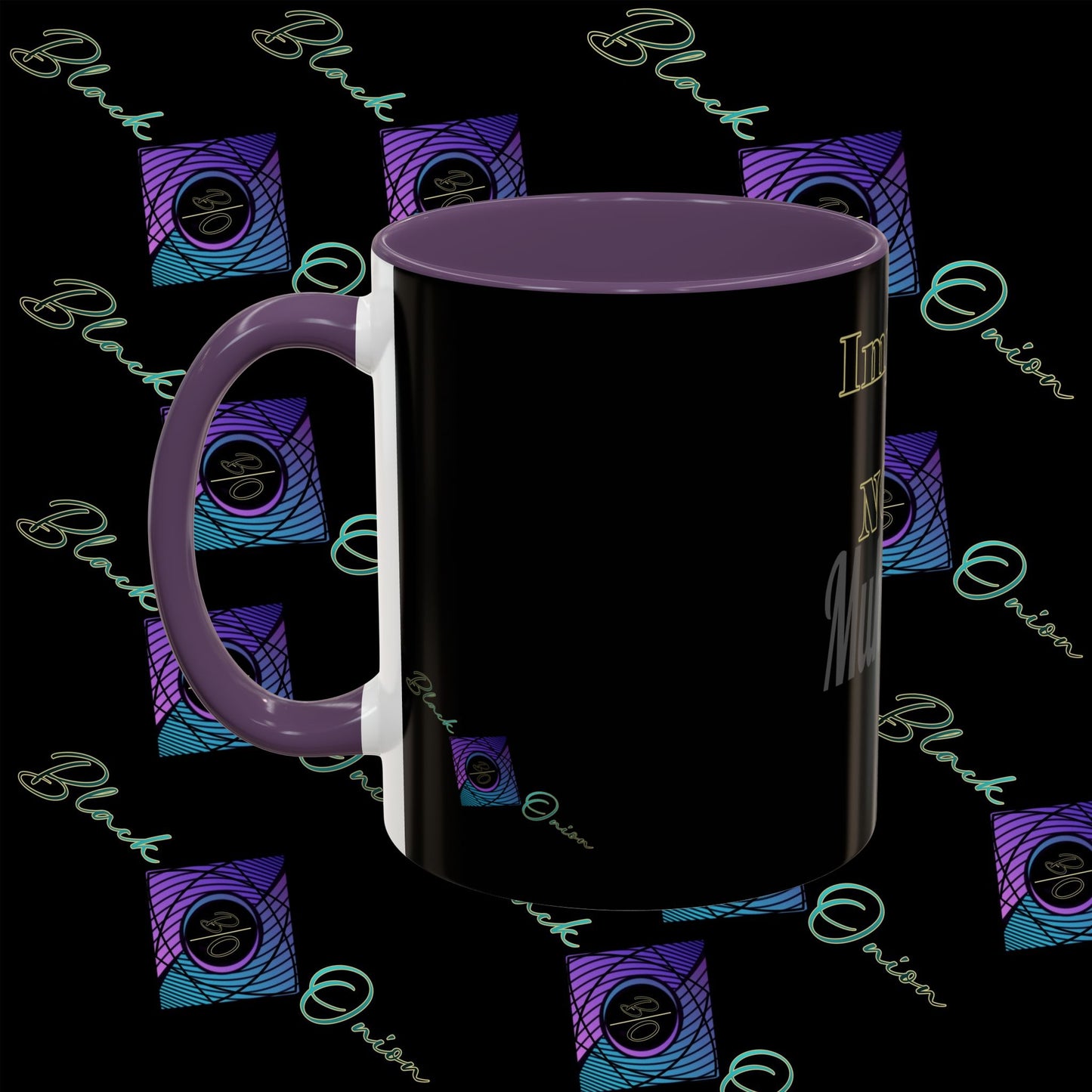 BlackOnion Coffee Mug 2 with Workout Motif ‘Impossible is NothingV2’🫵🔥💪