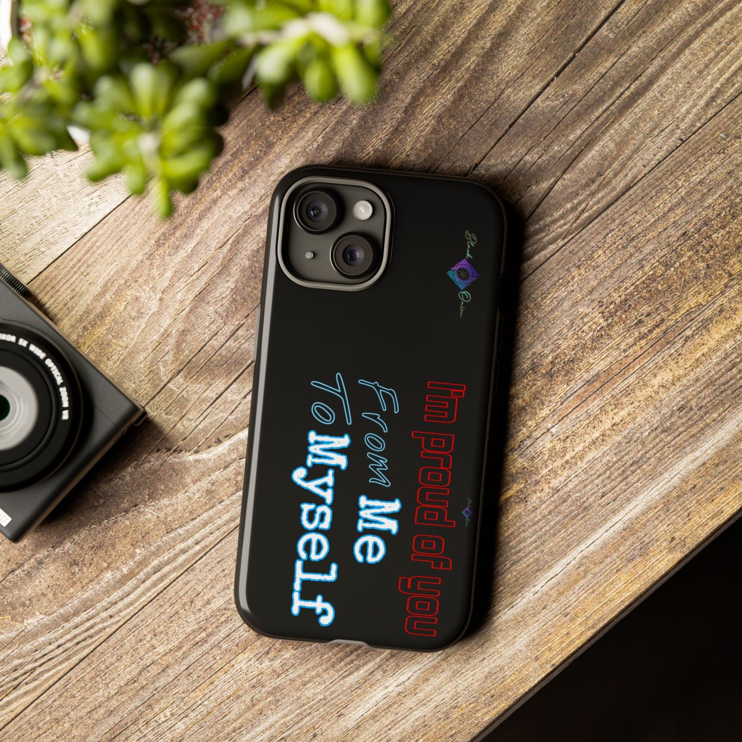 BlackOnion Brand New Phone Case - with Motivational Workout Motif’I’m proud of you ‘💪🔥🫵