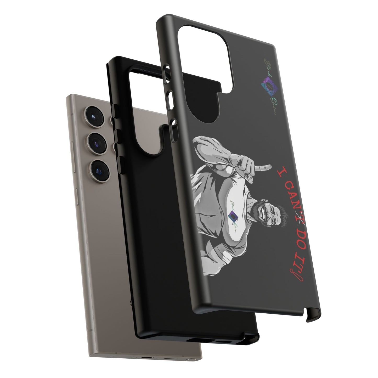 BlackOnion Brand New Phone Case - with Motivational Workout Motif’I Can Do It ‘💪🔥🫵